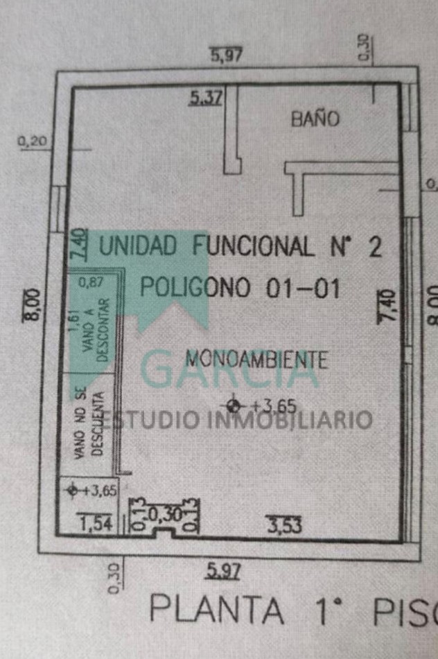 VENDO MONOAMBIENTE ZONA TERMINAL DE OMNIBUS