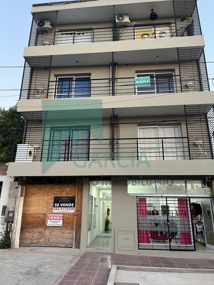 Vendo monoambiente a estrenar con balcon y ascesor zona Laprida y Patagonia.