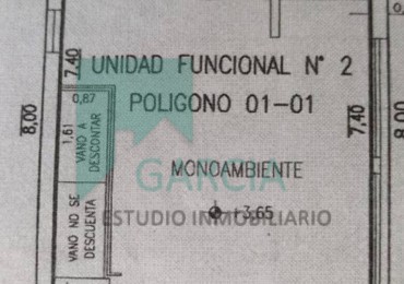 VENDO MONOAMBIENTE ZONA TERMINAL DE OMNIBUS